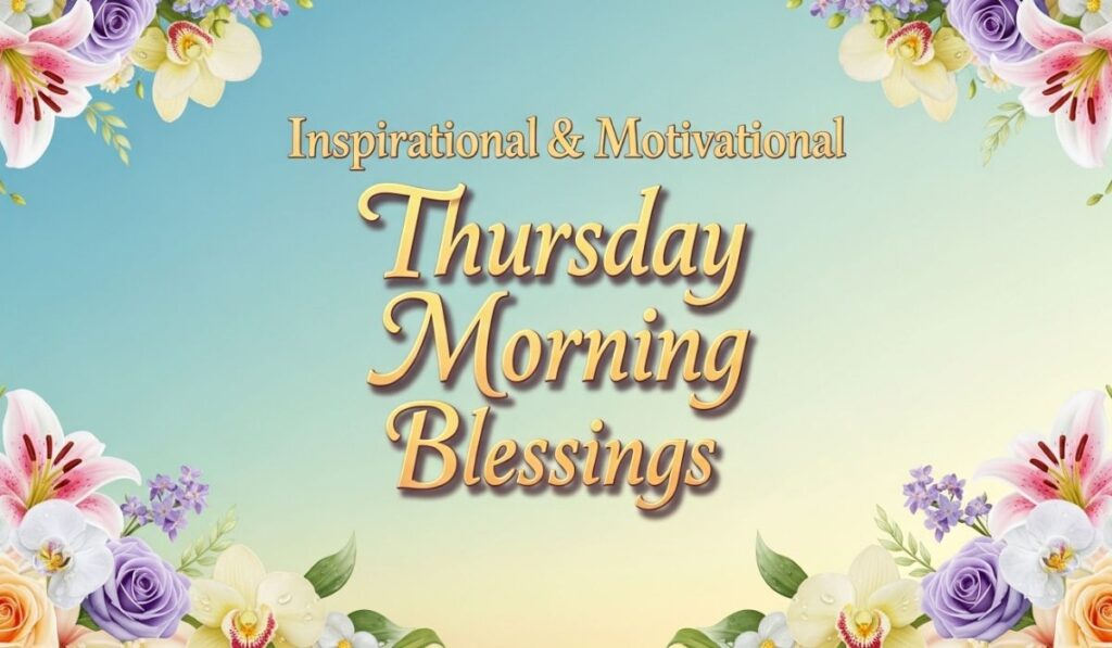 Inspirational & Motivational Thursday Morning Blessings