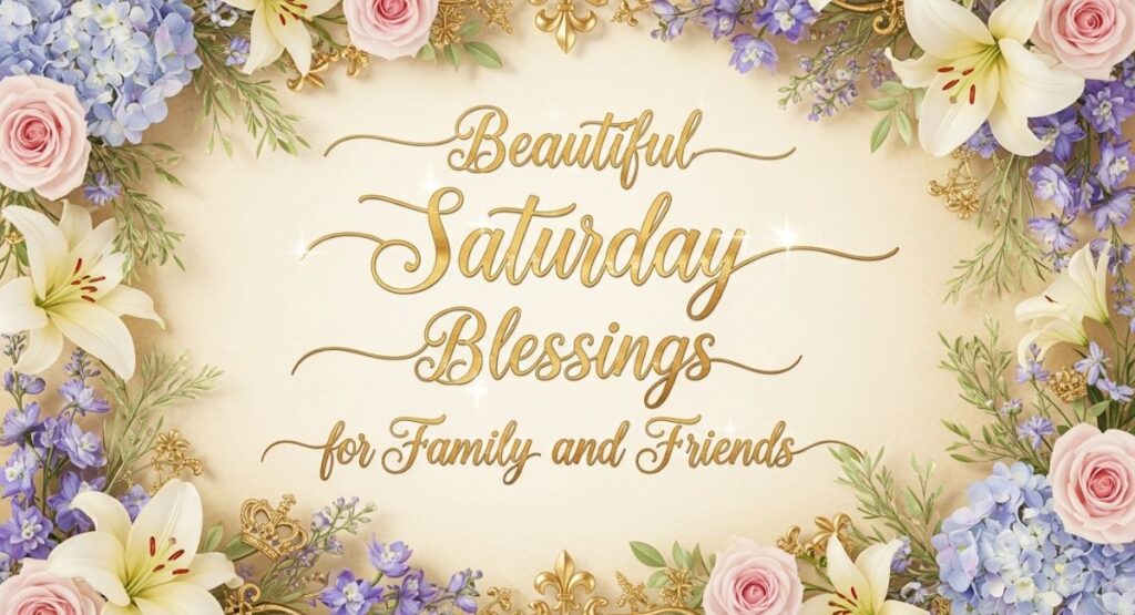 Beautiful Saturday Blessings for Family and Friends