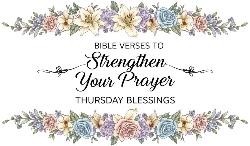 Bible Verses to Strengthen Your Prayer Thursday Blessings