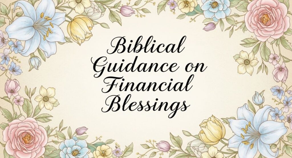 Biblical Guidance on Financial Blessings