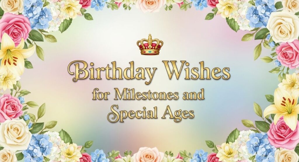 Birthday Wishes for Milestones and Special Ages