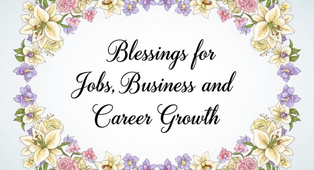 Blessings for Jobs, Business, and Career Growth