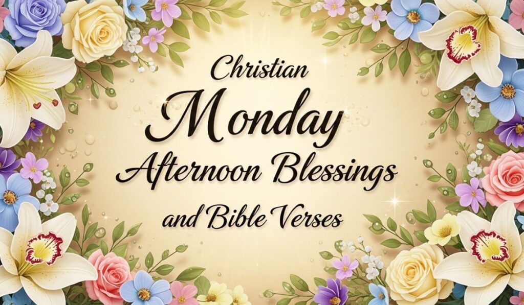 Christian Monday Afternoon Blessings and Bible Verses