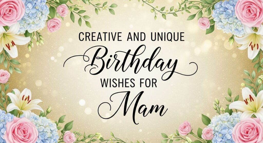 Creative and Unique Birthday Wishes for Mam