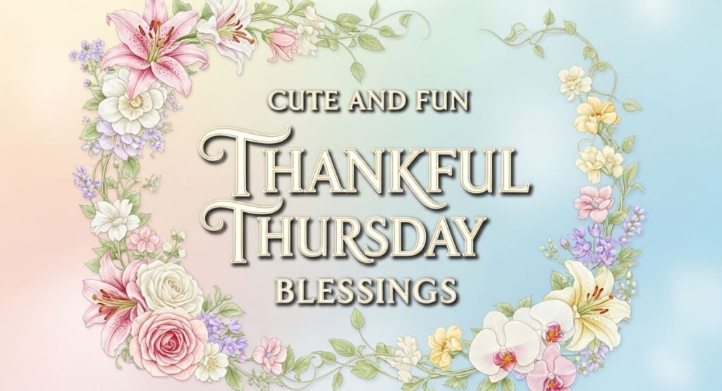 Cute and Fun Thankful Thursday Blessings
