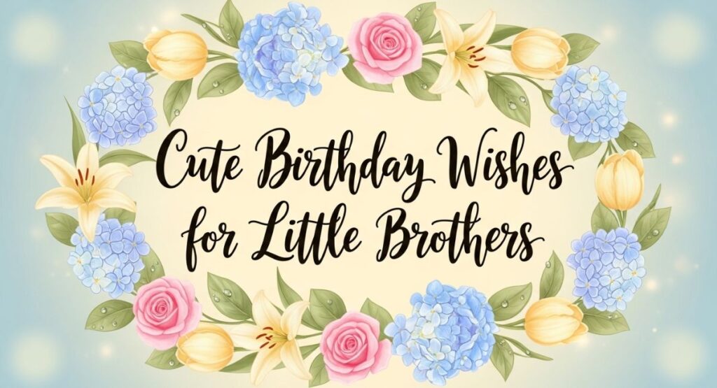 Cute Birthday Wishes for Little Brothers