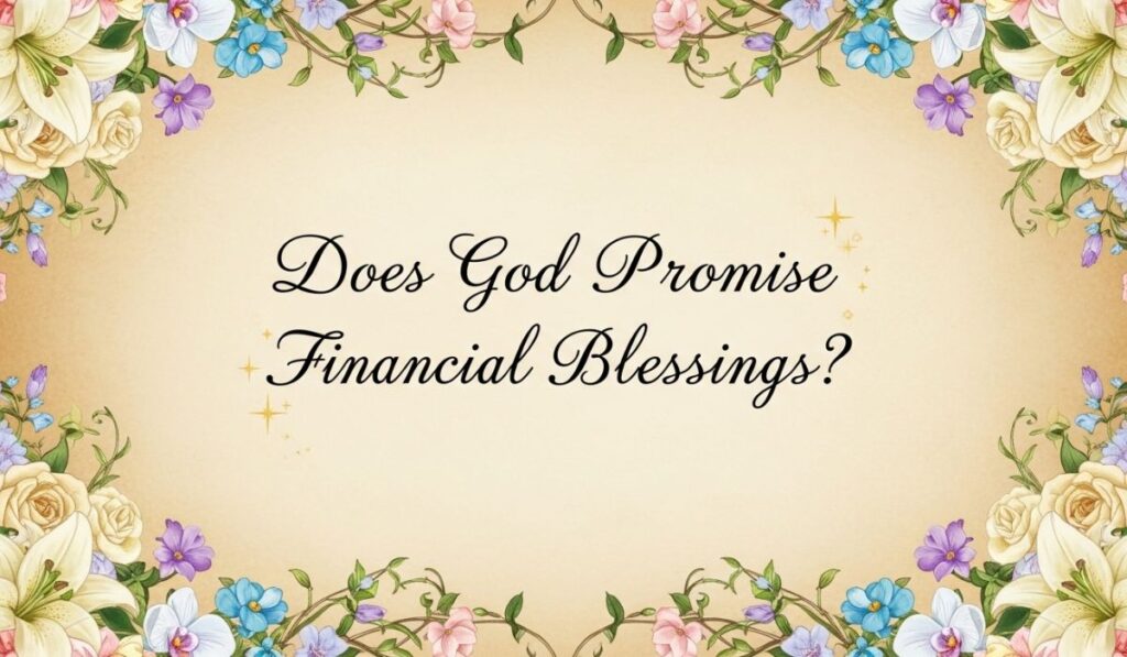 Does God Promise Financial Blessings?