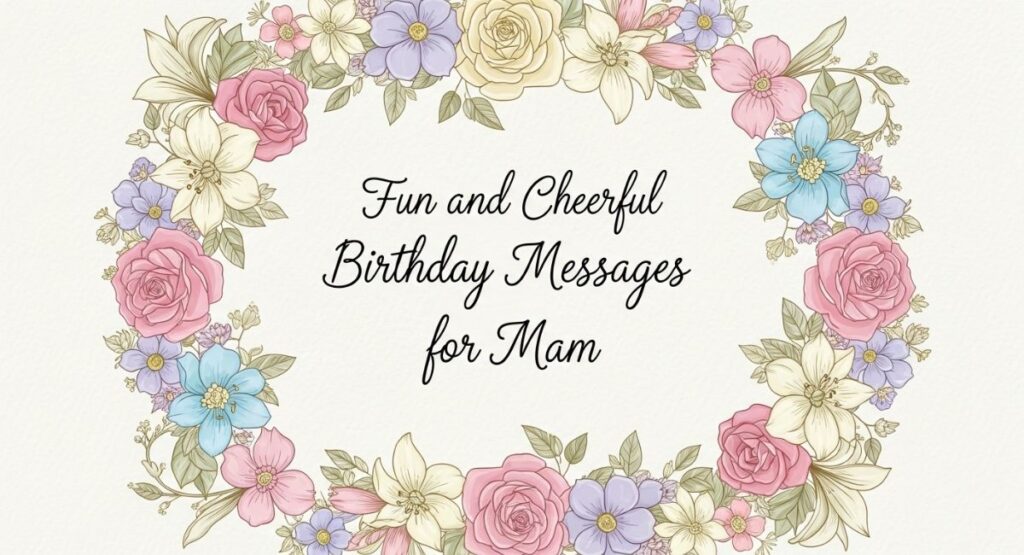 Fun and Cheerful Birthday Messages for Mam