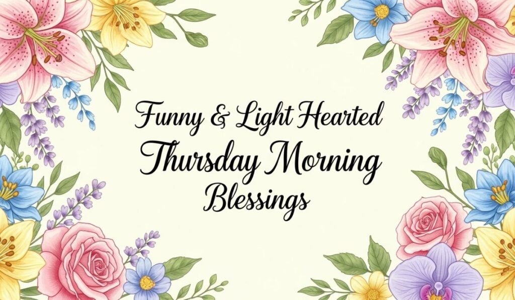 Funny & Light-Hearted Thursday Morning Blessings