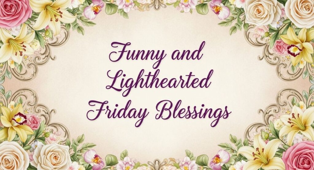 Funny and Lighthearted Friday Blessings