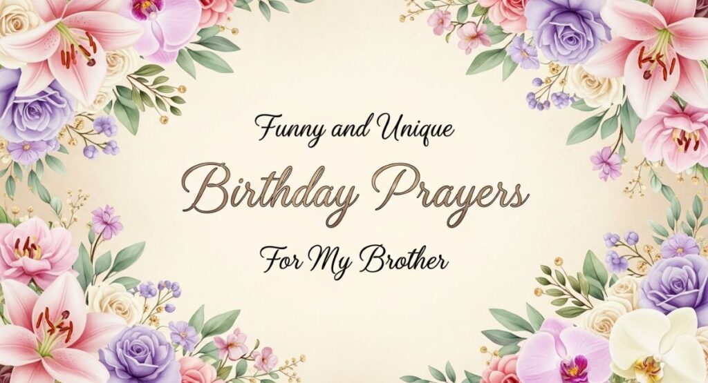 Funny and Unique Birthday Prayers for My Brother