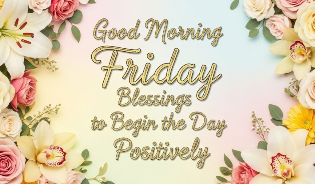 Good Morning Friday Blessings to Begin the Day Positively