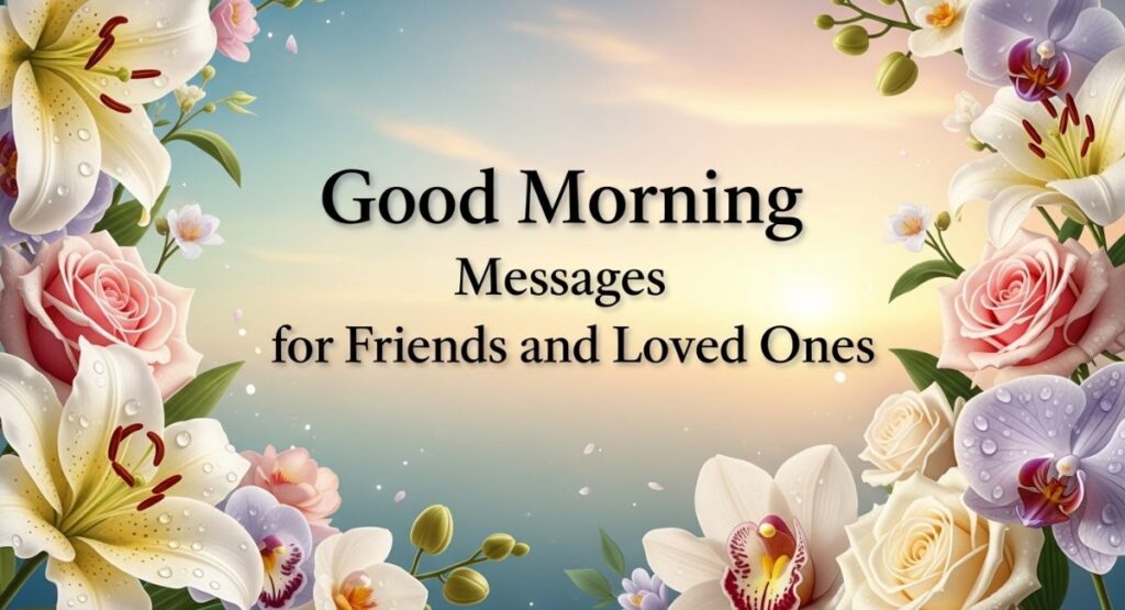 Good Morning Messages for Friends and Loved Ones
