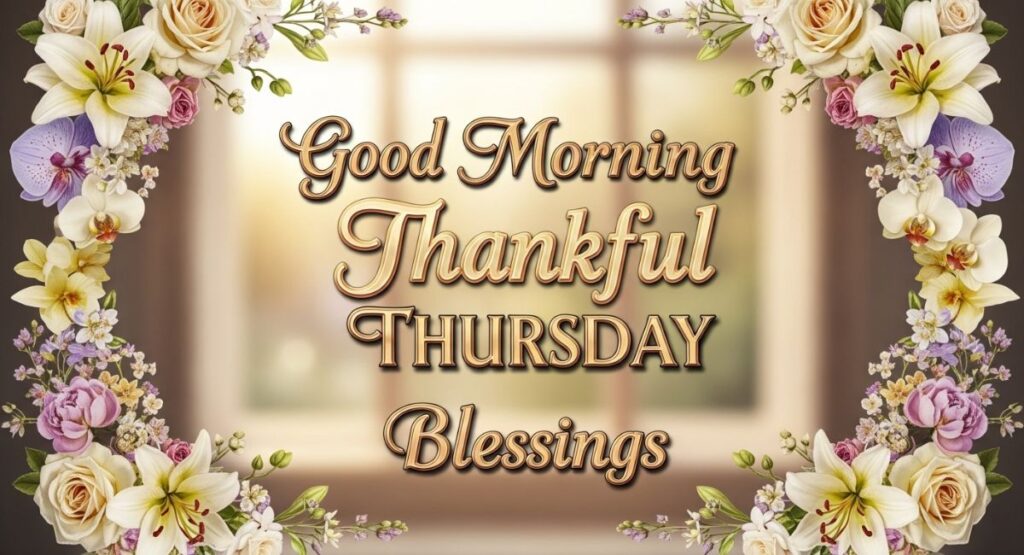 Good Morning Thankful Thursday Blessings