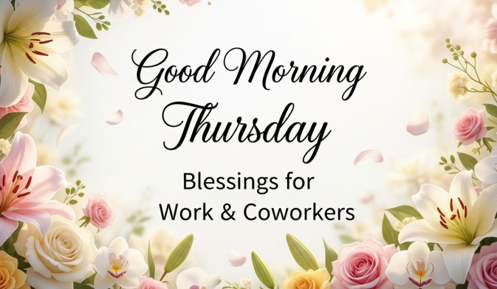 Good Morning Thursday Blessings for Work & Coworkers