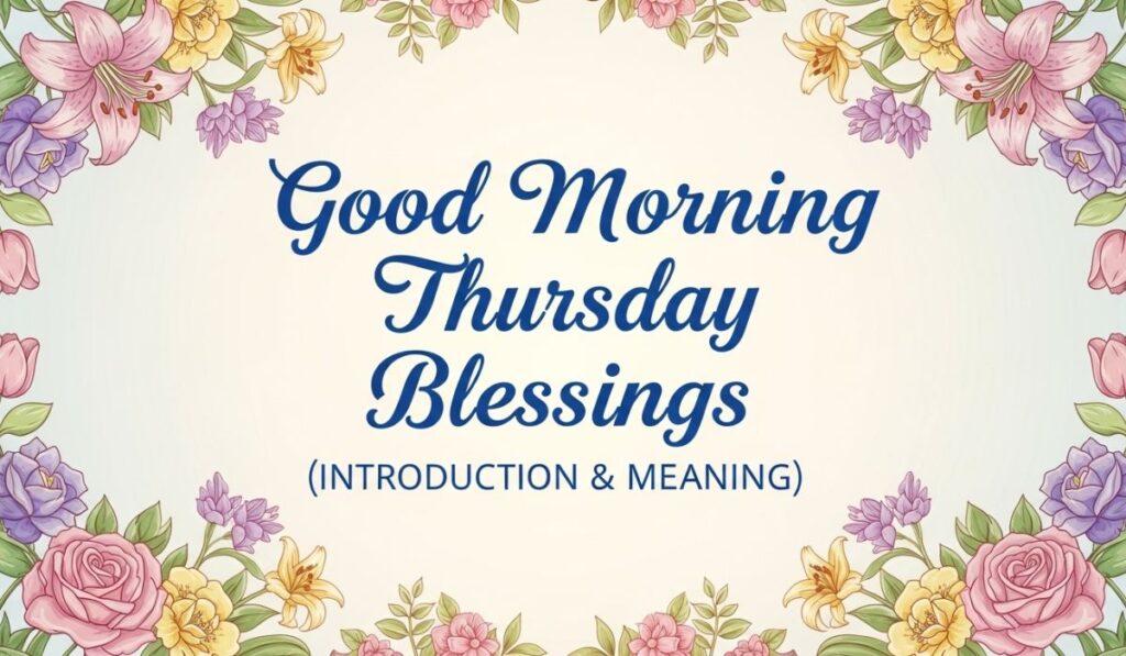 Good Morning Thursday Blessings (Introduction & Meaning)