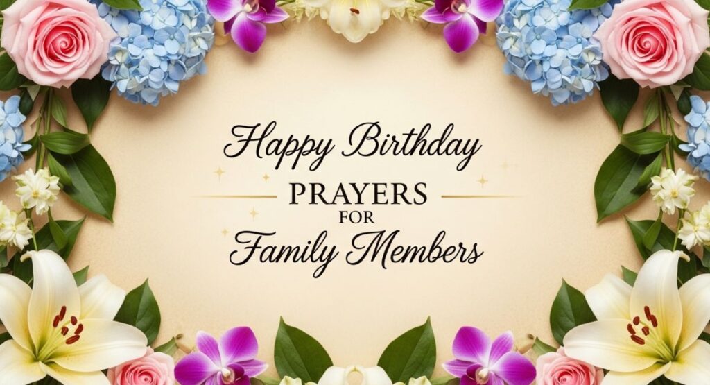 Happy Birthday Prayers for Family Members