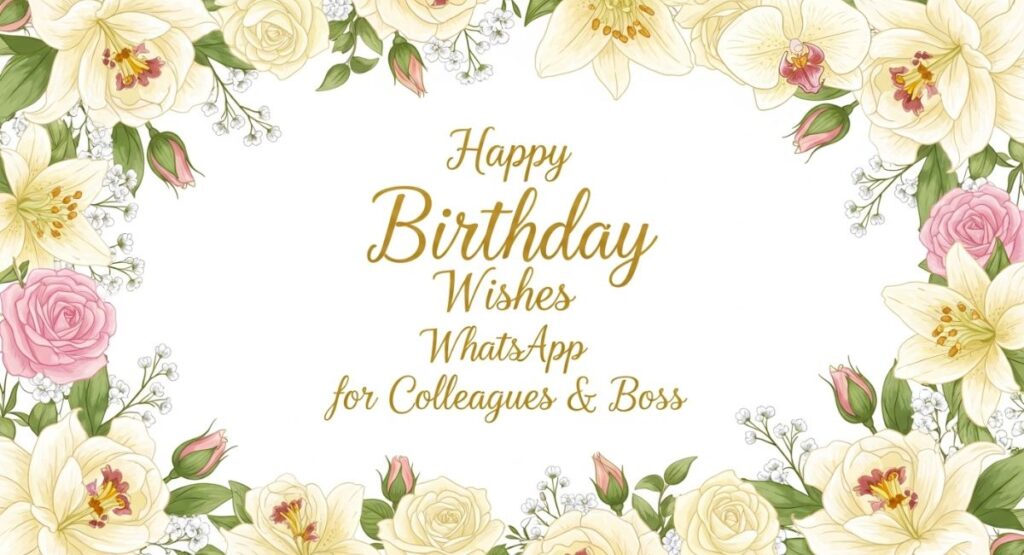 Happy Birthday Wishes WhatsApp for Colleagues & Boss