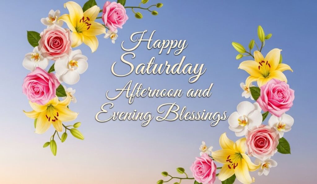 Happy Saturday Afternoon and Evening Blessings