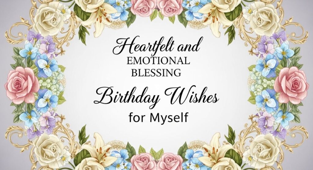 Heartfelt and Emotional Blessing Birthday Wishes for Myself