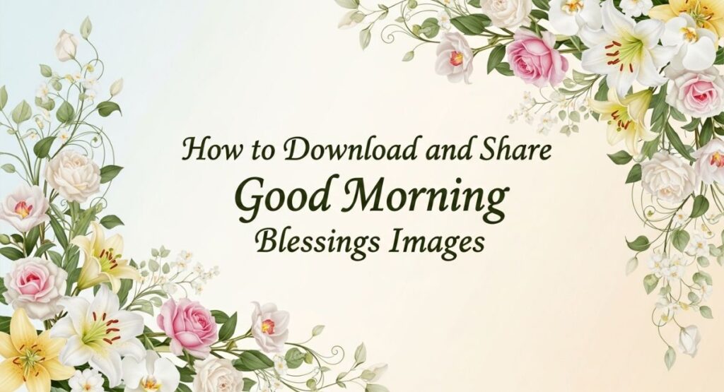 How to Download and Share Good Morning Blessings Images