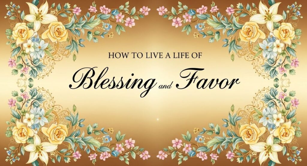 How to Live a Life of Blessing and Favor