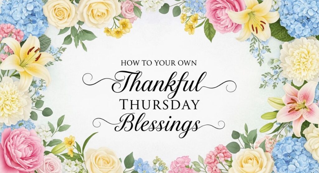How to Make Your Own Thankful Thursday Blessings
