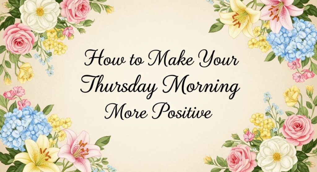 How to Make Your Thursday Morning More Positive