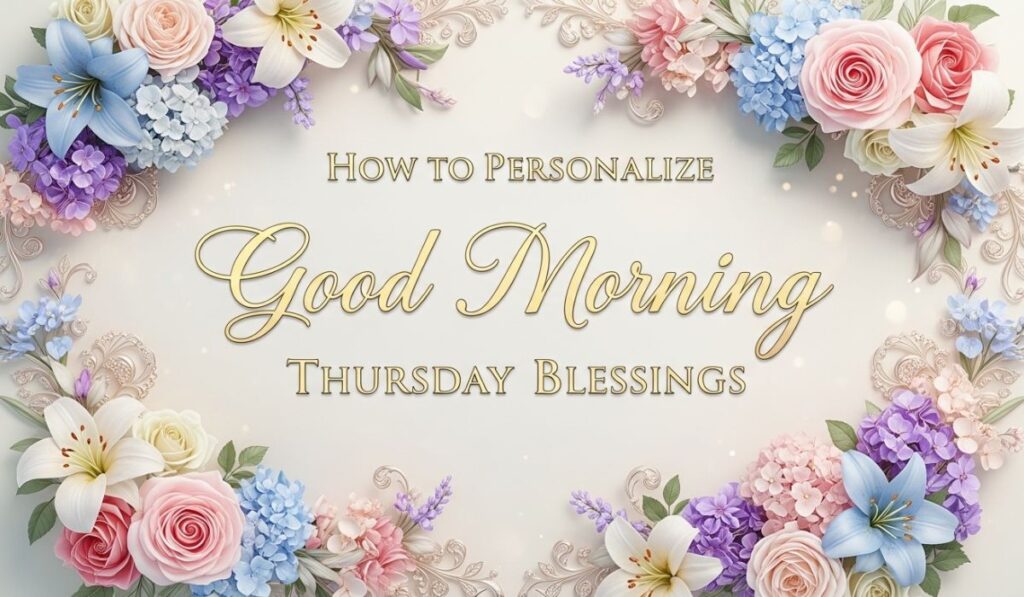 How to Personalize Good Morning Thursday Blessings