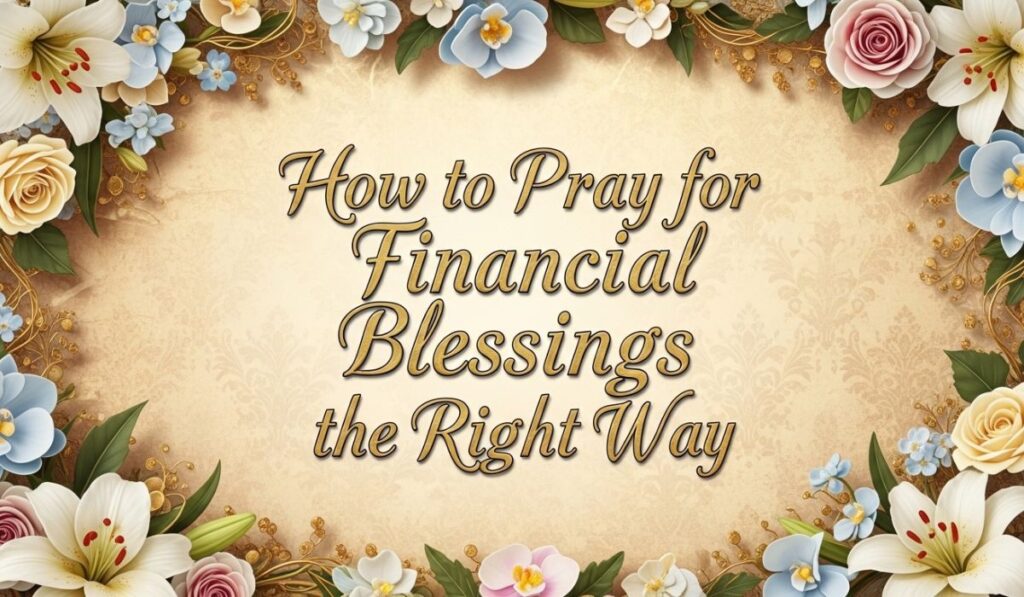 How to Pray for Financial Blessings the Right Way