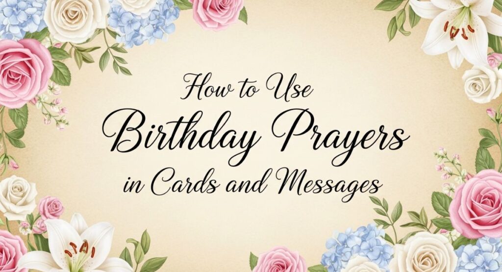 How to Use Birthday Prayers in Cards and Messages