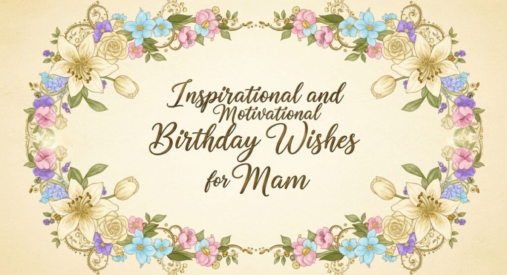 Inspirational and Motivational Birthday Wishes for Mam