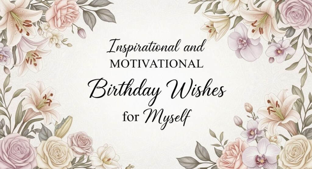 Inspirational and Motivational Birthday Wishes for Myself