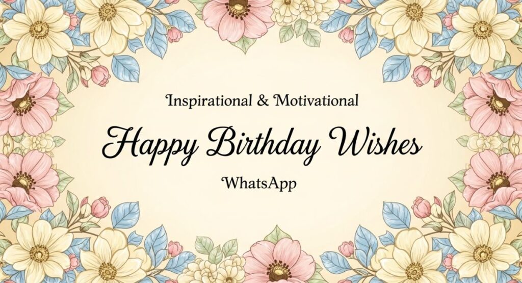 Inspirational & Motivational Happy Birthday Wishes WhatsApp