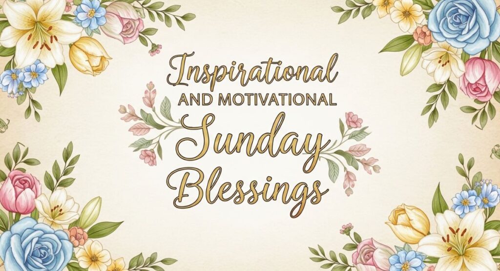 Inspirational and Motivational Sunday Blessings