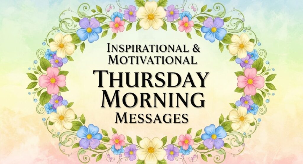 Inspirational & Motivational Thursday Morning Messages