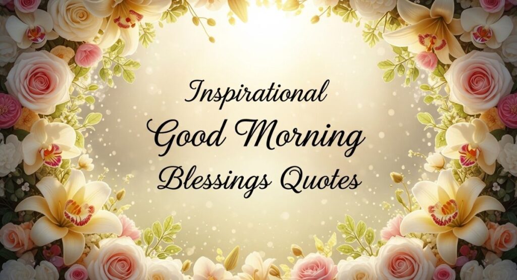 Inspirational Good Morning Blessings Quotes