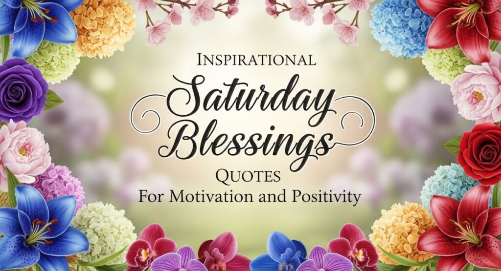 Inspirational Saturday Blessings Quotes for Motivation and Positivity