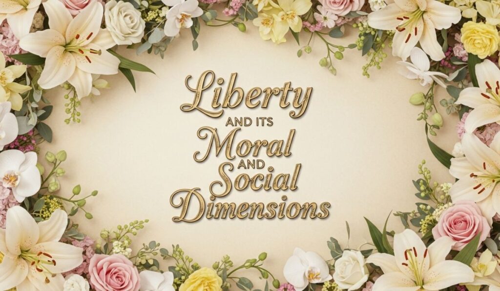 Liberty and Its Moral and Social Dimensions
