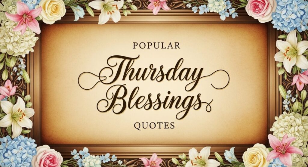 Popular Thursday Blessings Quotes