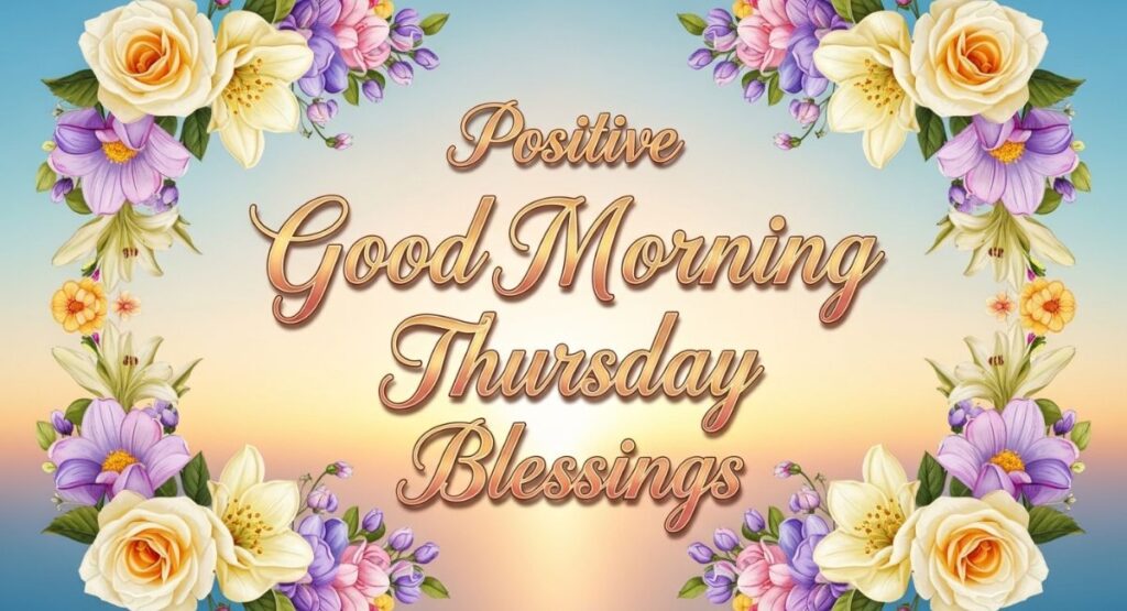 Positive Good Morning Thursday Blessings