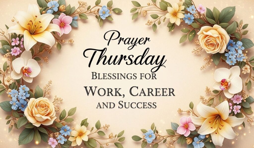 Prayer Thursday Blessings for Work, Career, and Success