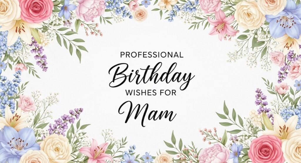 Professional Birthday Wishes for Mam