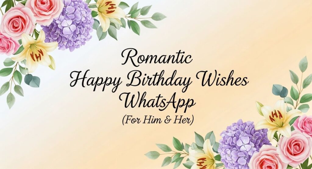 Romantic Happy Birthday Wishes WhatsApp (For Him & Her)
