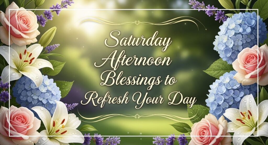 Saturday Afternoon Blessings to Refresh Your Day