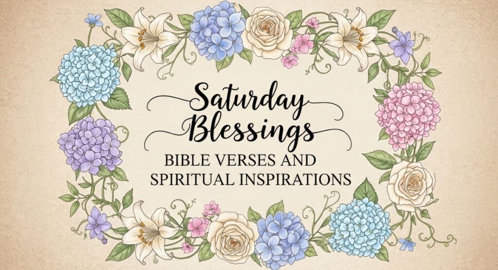 Saturday Blessings Bible Verses and Spiritual Inspirations