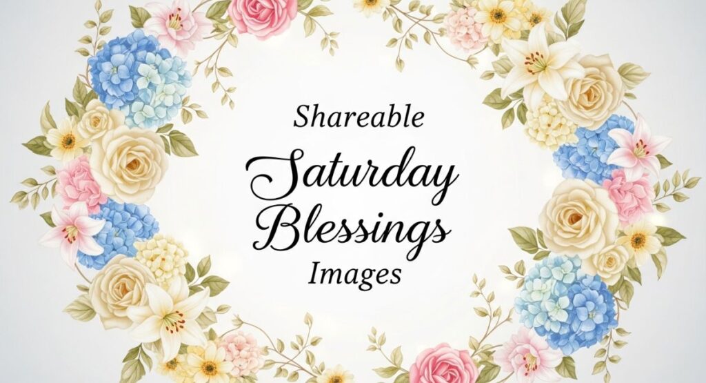 Shareable Saturday Blessings Images