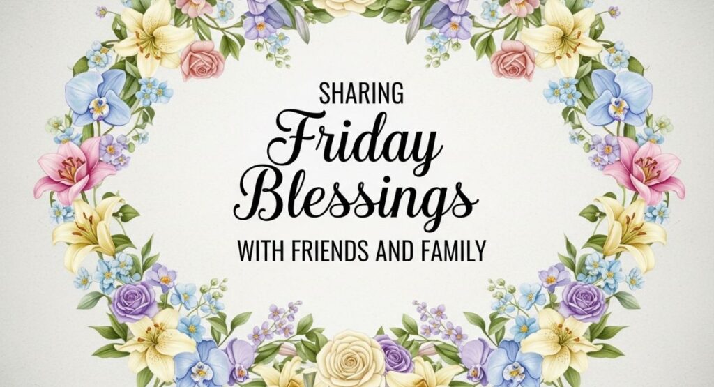 Sharing Friday Blessings with Friends and Family