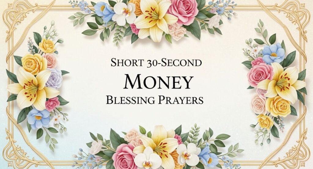 Short 30-Second Money Blessing Prayers