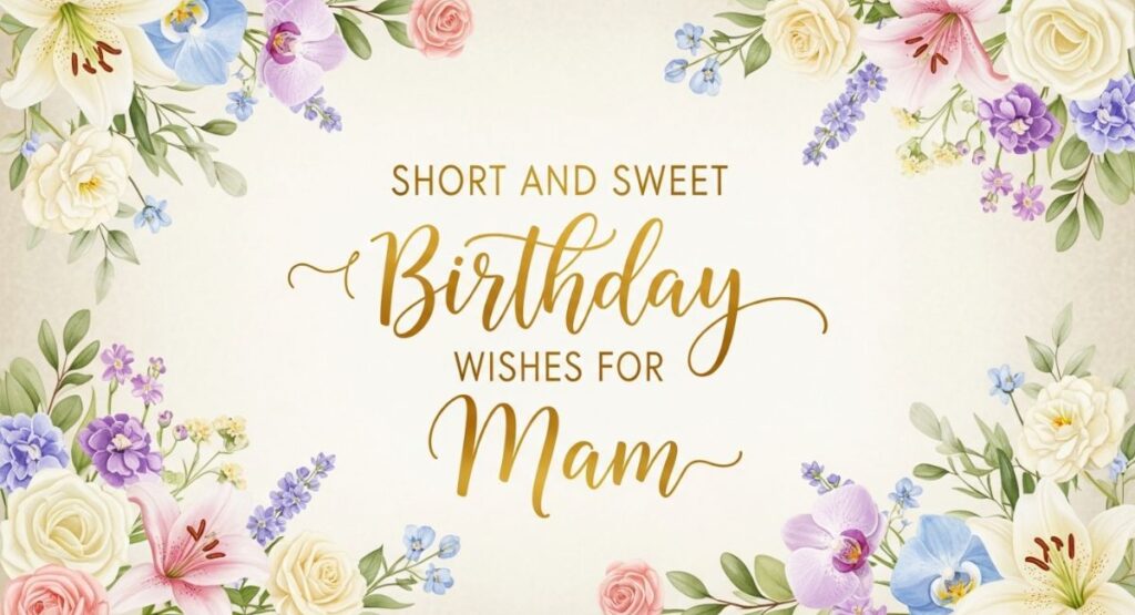 Short and Sweet Birthday Wishes for Mam